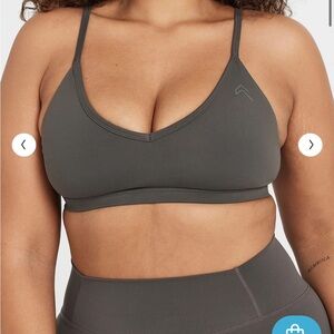 Black V-Neck Bralette